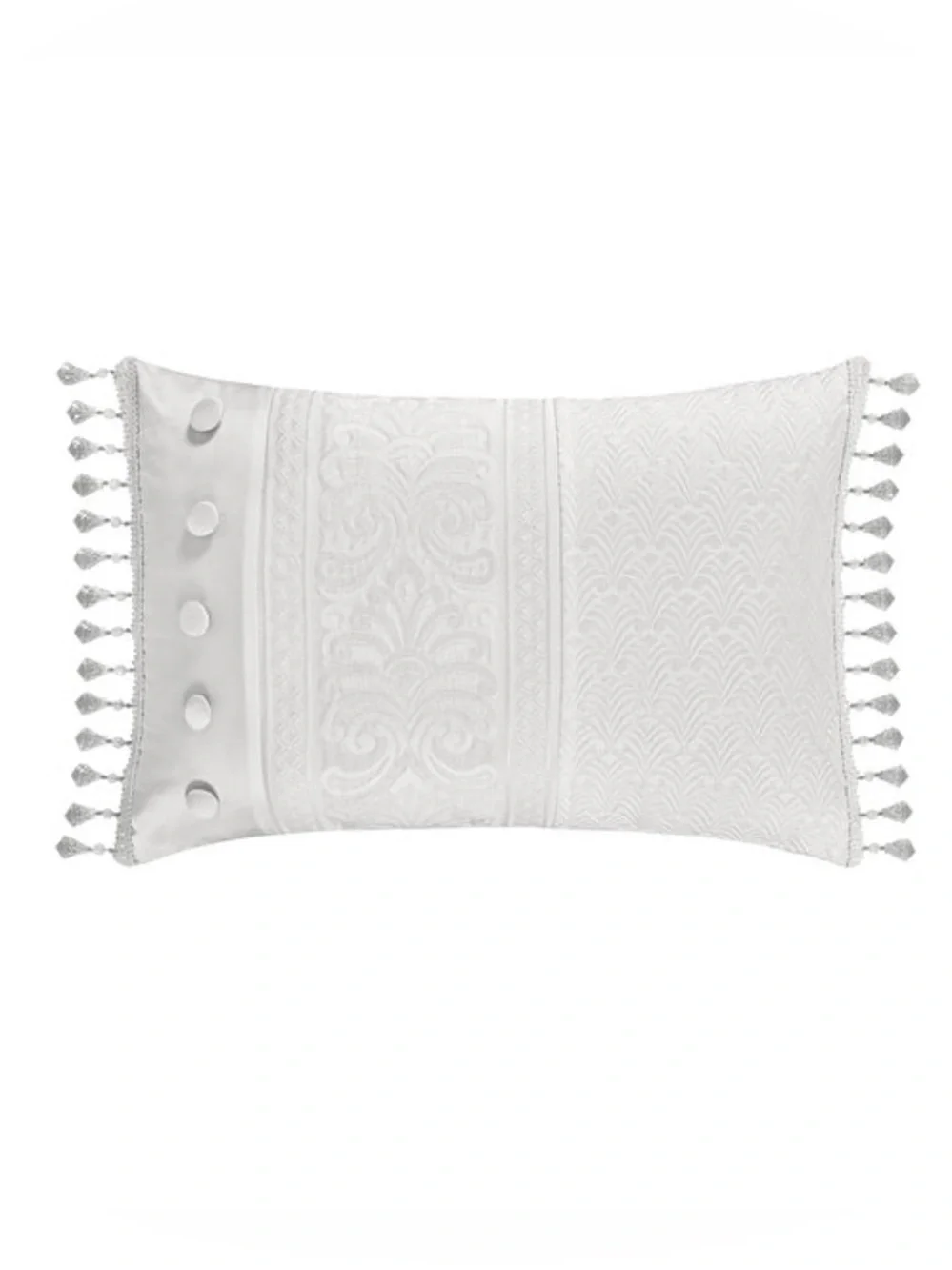 J. Queen New York Bianco Boudoir Decorative Throw Pillow NWT